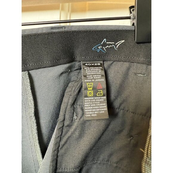 Greg Norman Grey and Black Houndstooth Performance Golf Pants Men's Sz 40 x 29 - Picture 13 of 14